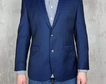 Ben Sherman Kings Slim Fit Wool Jacket Blazer Sport Coat Size UK/US 42R EU 52