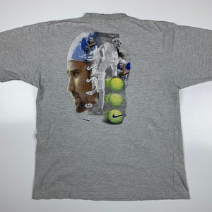 ナイキアンドレ・アガシ90sビンテージ ホワイト TシャツMadein USA ナイキアンドレ・アガシ90sビンテージ ホワイト TシャツMadein