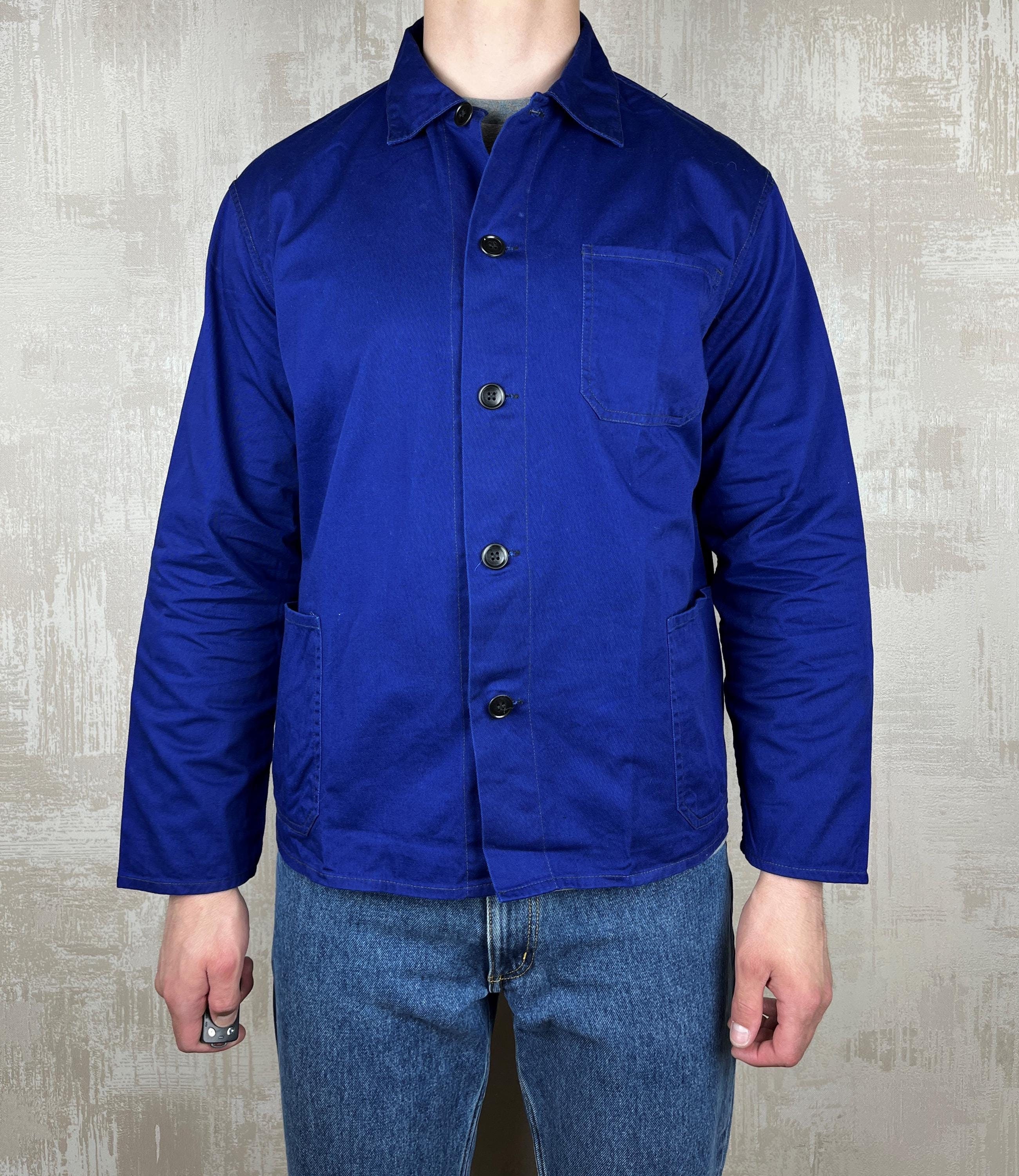 ジャケット・アウター Indigo Vintage Loose China Shirts Jacket Chinese Indigo Jackets - Etsy