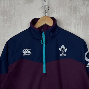Canterbury Thermoreg Rugby Ireland IRFU Training Pullover Half Zip Men's Size L