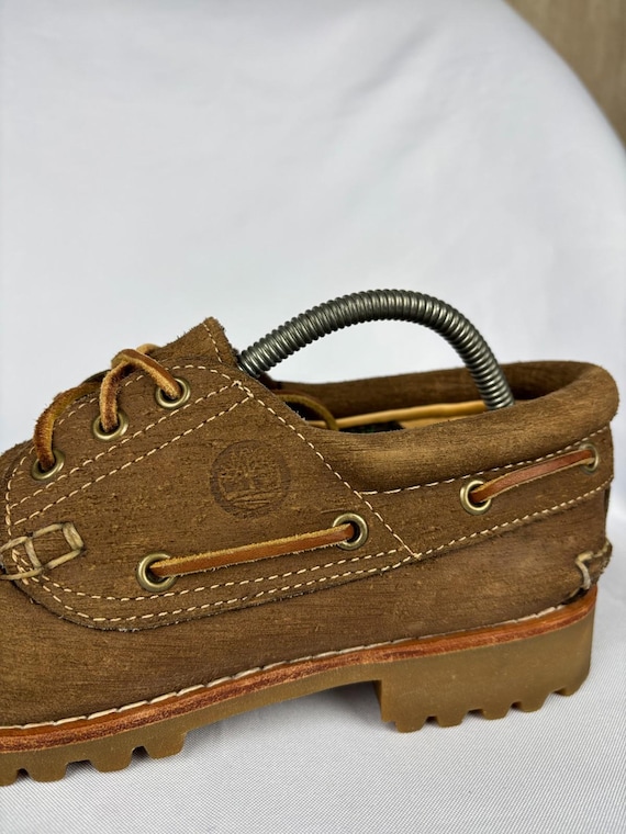 Timberland 3-eye Classic Lug Boat Shoes Men's Size Us 8 / Uk 7.5