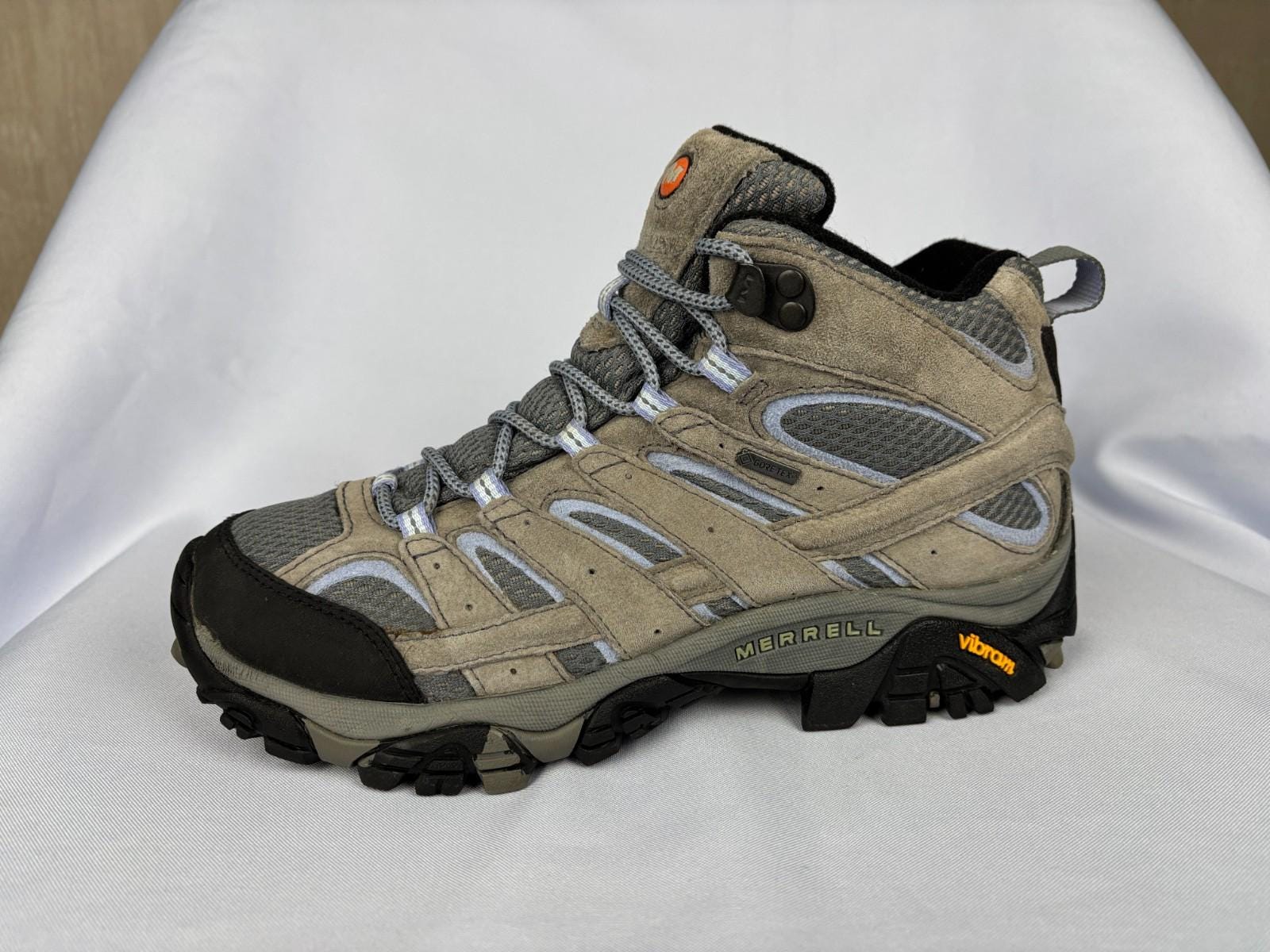 NEW LL Bean Merrell Boots Mens 7 Tan Suede High Top Air Cushion Hiking Camp Merrell MERRELL VENTURE Vintage Hiking Boots Suede Women main image 3