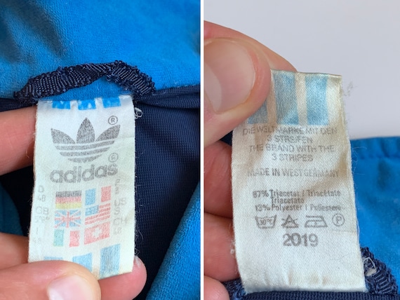 超希少! 西ドイツ 80s adidas track jacket setup Vintage 80's West Germany Adidas Olympic Track Top Jacket