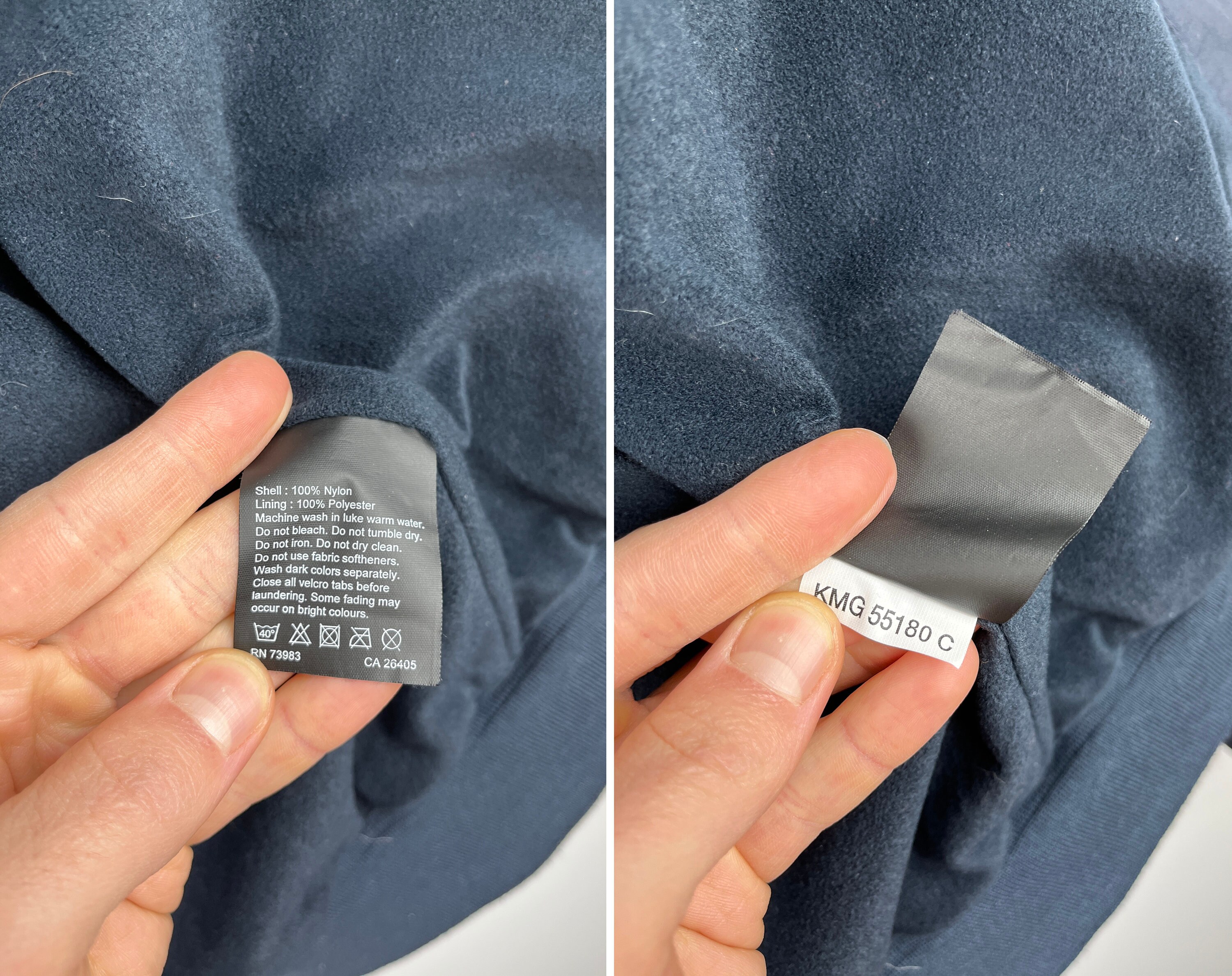 Shell 100 nylon hotsell lining 100 polyester