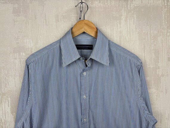 Gieves & Hawkes, Men's Gieves & Hawkes Savile Row Striped Shirt Men's Approx. Size L