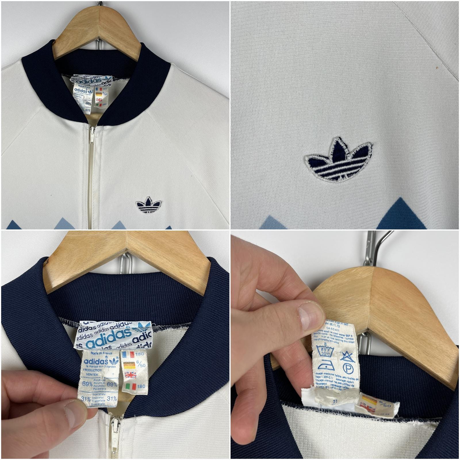 70's - 80's Adidas Ventex France Vintage Track Bomber Jacket 70's - 80's Adidas Ventex France Vintage Track Bomber Jacket