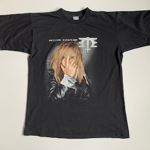 90s USA製 L Melissa Etheridge バンド Tシャツ 黒 Melissa Etheridge
