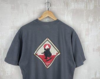 Vintage AIRWALK Skateboard Logo Skate BoardWear Men's T-shirt Size L Gray