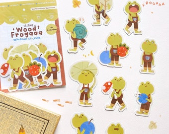 BlueBean Wood Frogaaa Sticker Pack