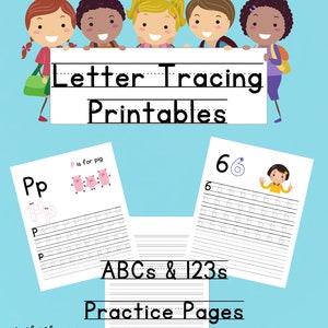 ABCs & 123s Tracing and Practice {Printable}