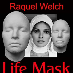 Raquel Welch Half Face Life Mask Lifecast Bust One Million Years BC Fantastic Voyage