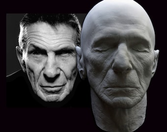 Leonard Nimoy Rare Life Mask With Ears Star Trek Mr. Spock Live Long and Prosper