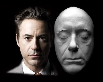 Robert Downey Jr. Life Mask Tony Stark Iron Man Prosthetic Lifecast Hot Toys