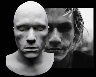 I Am Heath Ledger Life Mask Lifecast Bust Dark Knight Joker Hot Toys