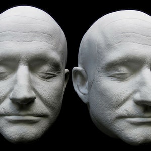 Robin Williams Detailed Life Mask with Ears Lifecast