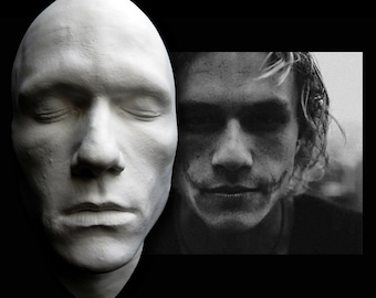 I Am Heath Ledger Half Face Life Mask Lifecast Bust Dark Knight Joker Hot Toys