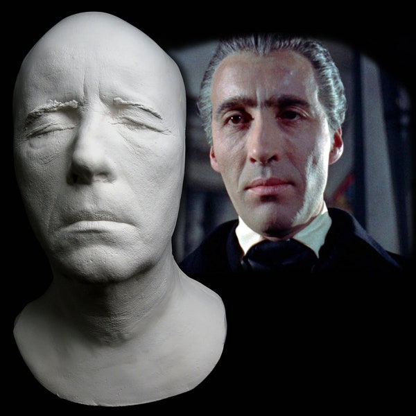 Christopher Lee Life Mask With Neck Dracula Hammer Star Wars Lord of the Rings