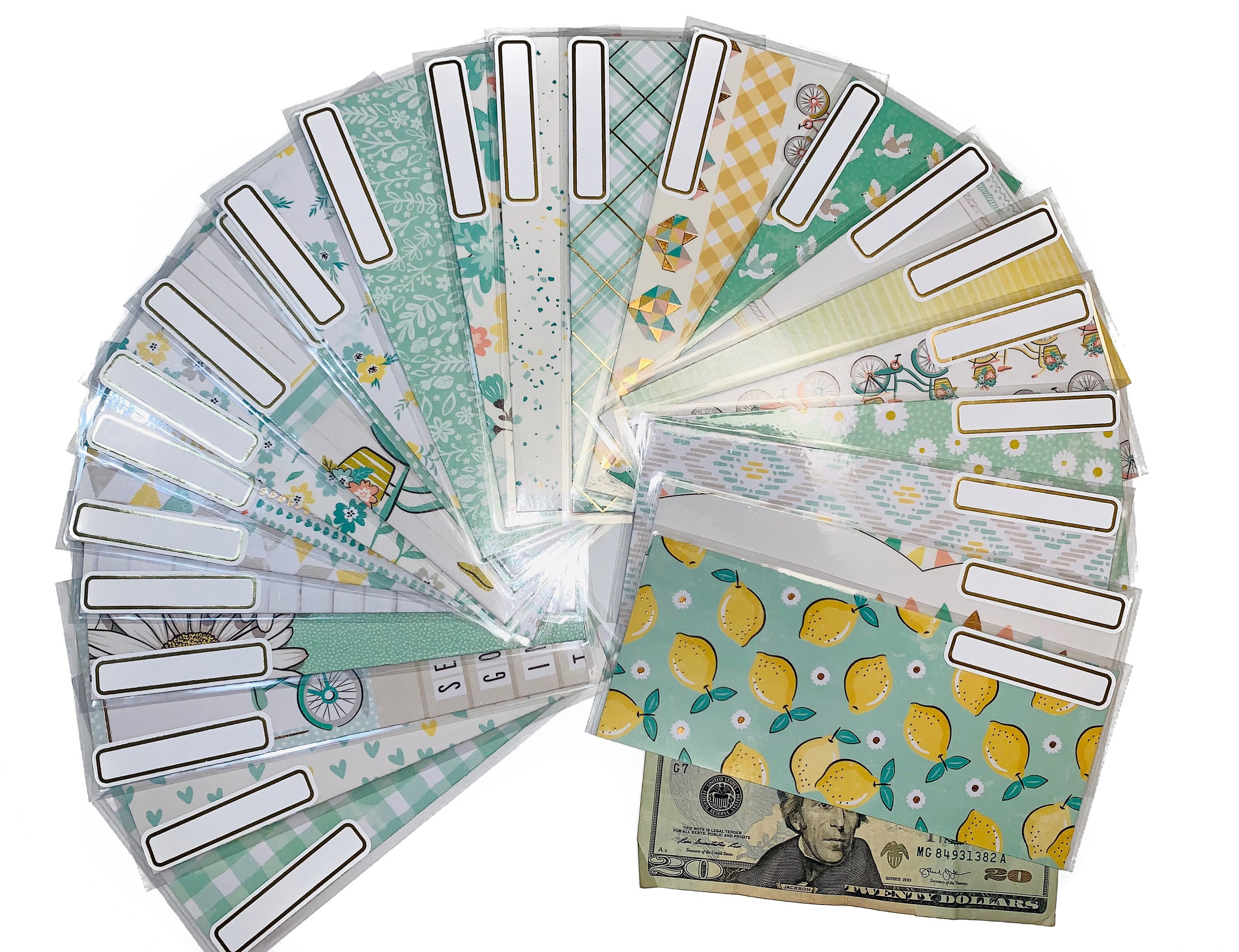 mint to be cash envelopes labels