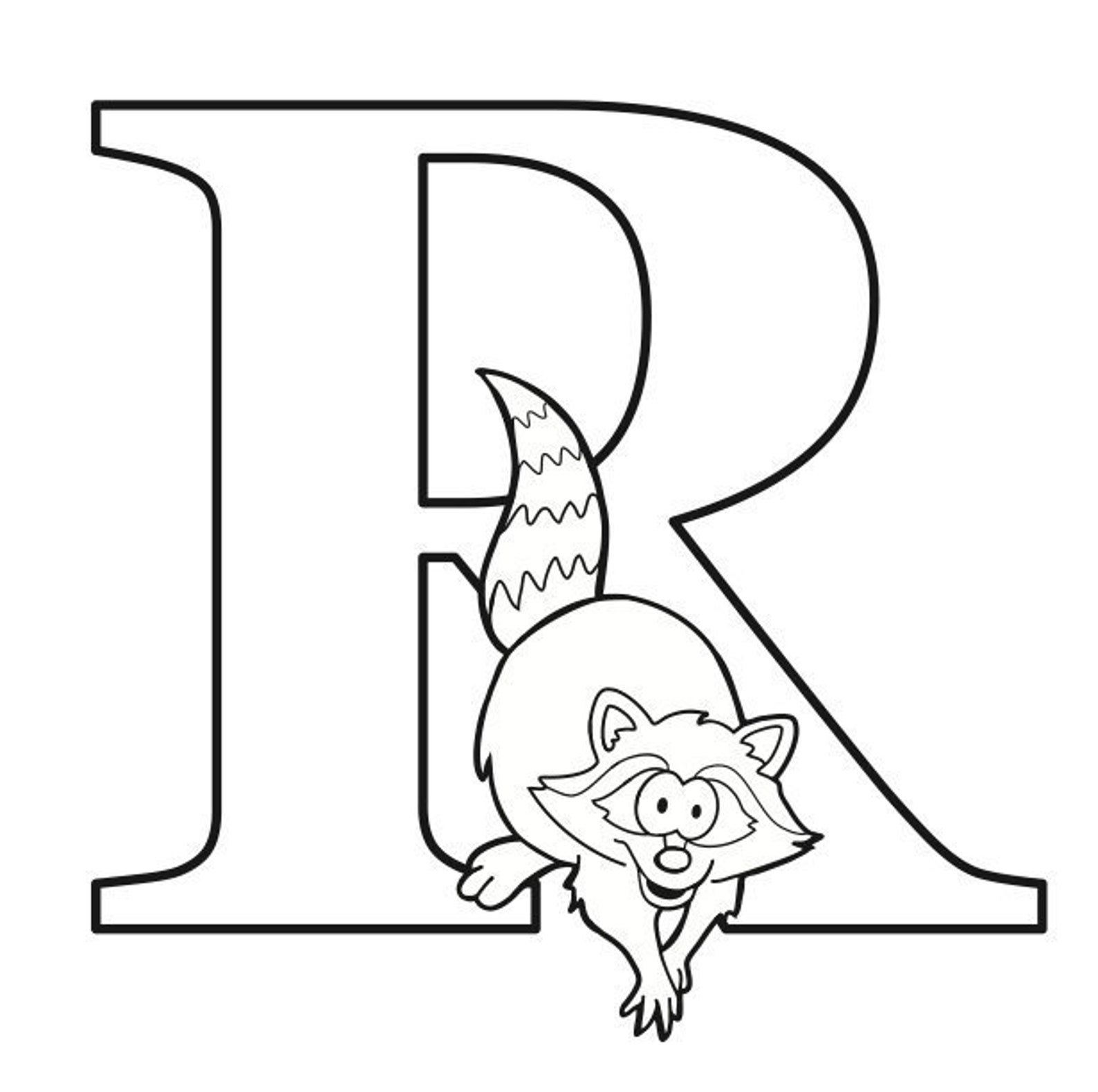 Letter R Coloring Page | Etsy