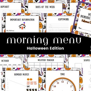 Morning Menu - Halloween Edition