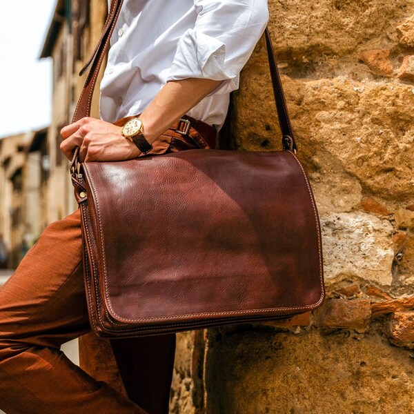 Mens Leather Satchel - Etsy