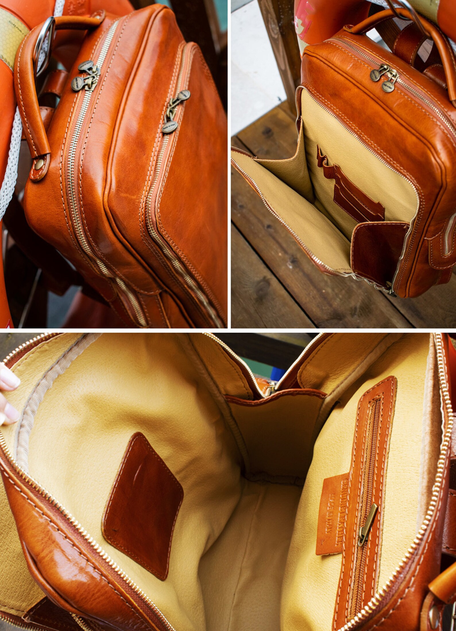 Leather Laptop Backpack Vintage Black Leather Backpack Etsy