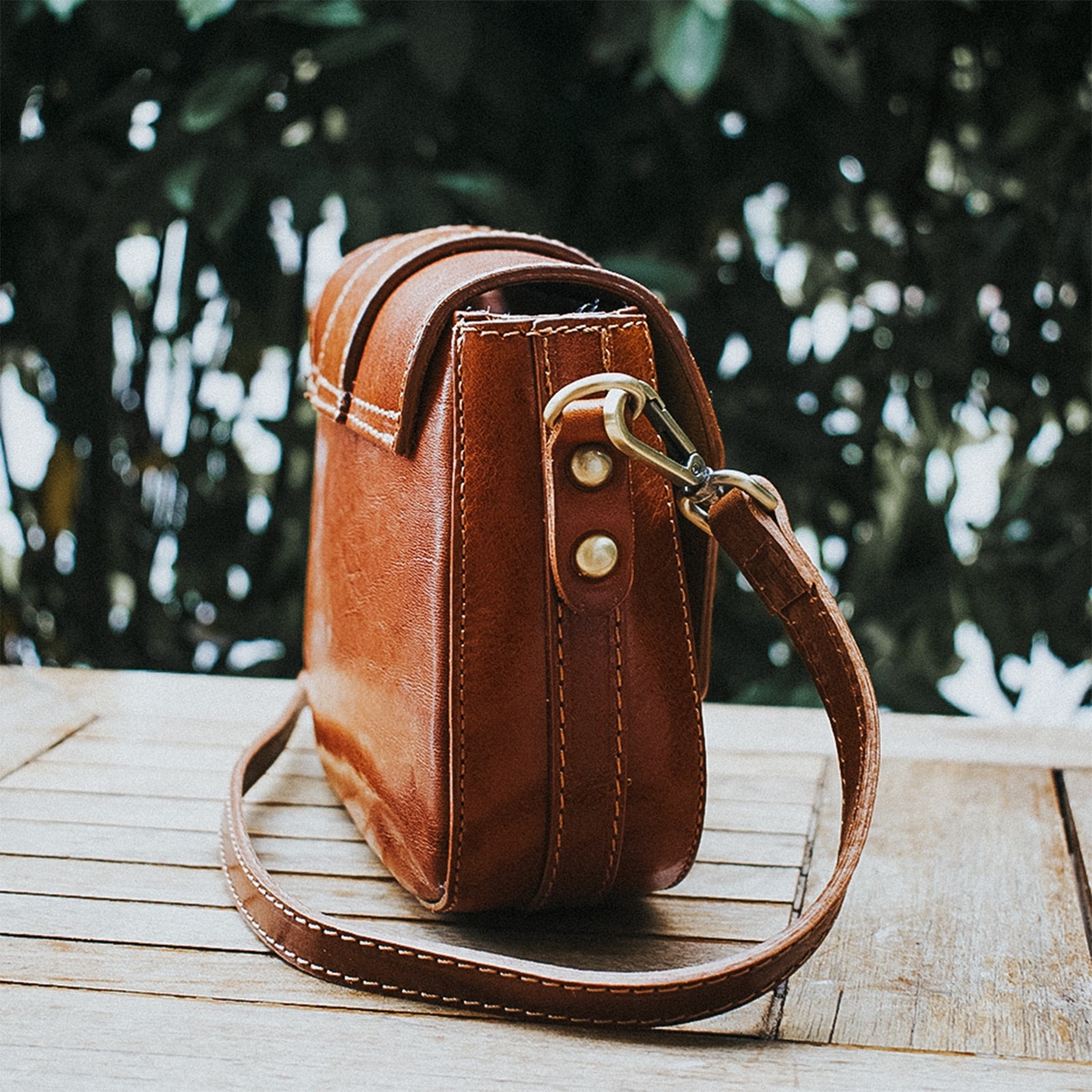 Crossbody Bag for Women Small leather purse Brown leather | Etsy