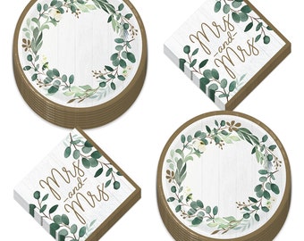 decorative paper plates and napkins