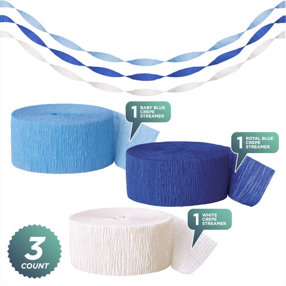 Wholesale Crepe Party Streamers - Royal Blue, 81' x 1.78 - DollarDays