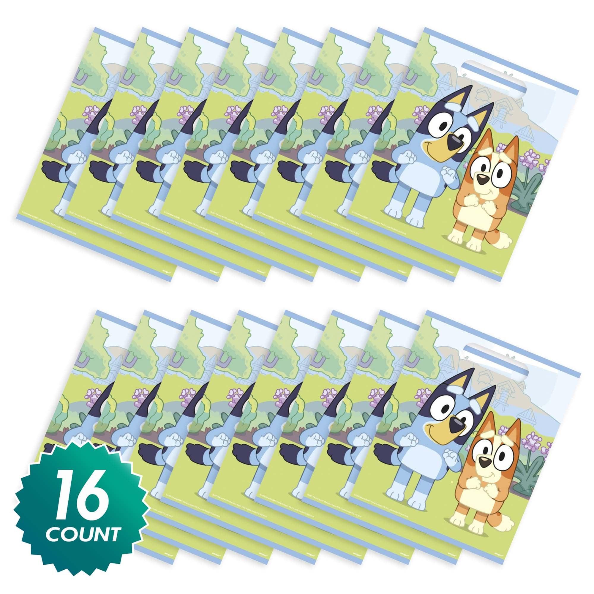 Bluey Plastic Loot Bags - 16 Pack