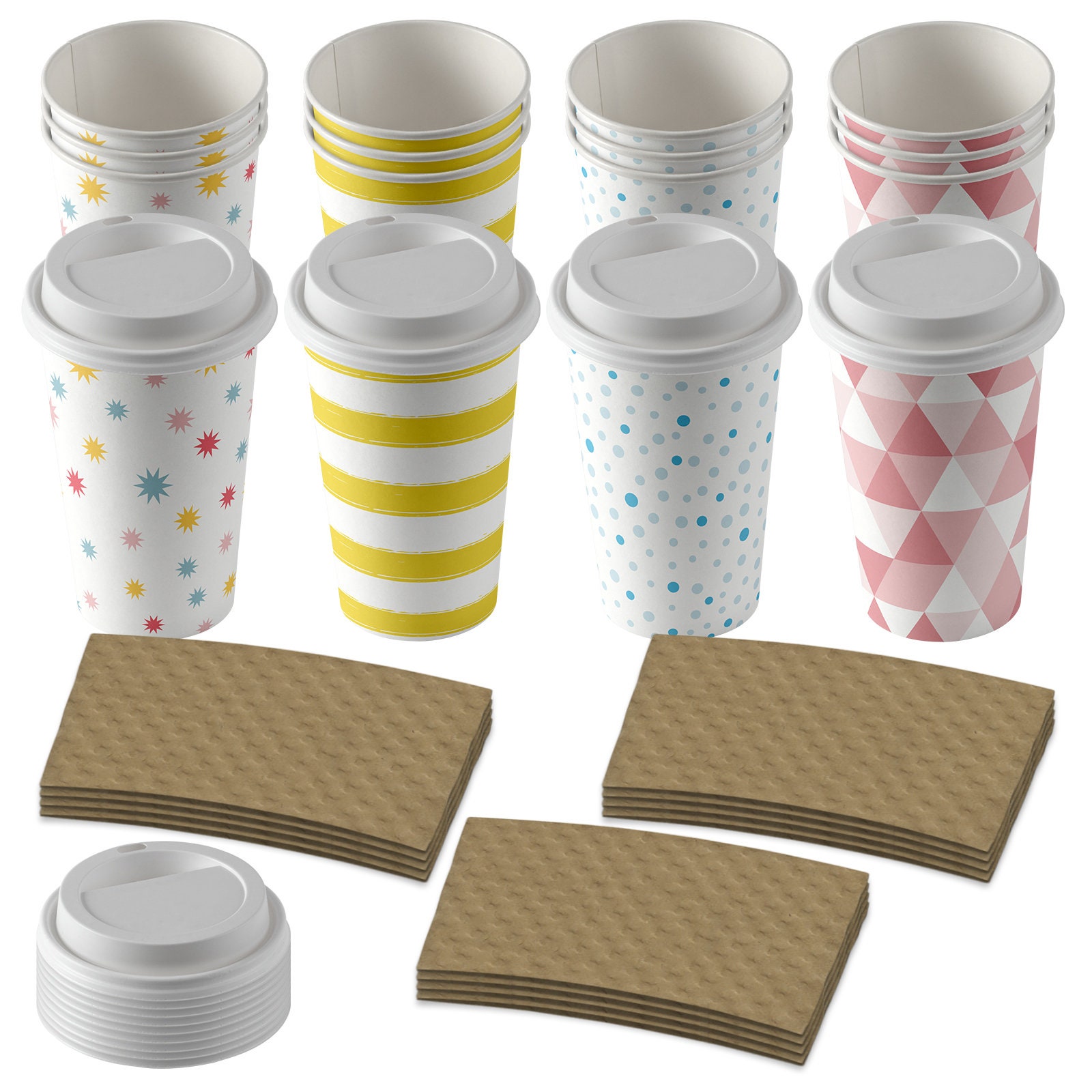 OFFNOVA Sublimation Blanks, Reusable Iced Coffee Cup Sleeve Bundle