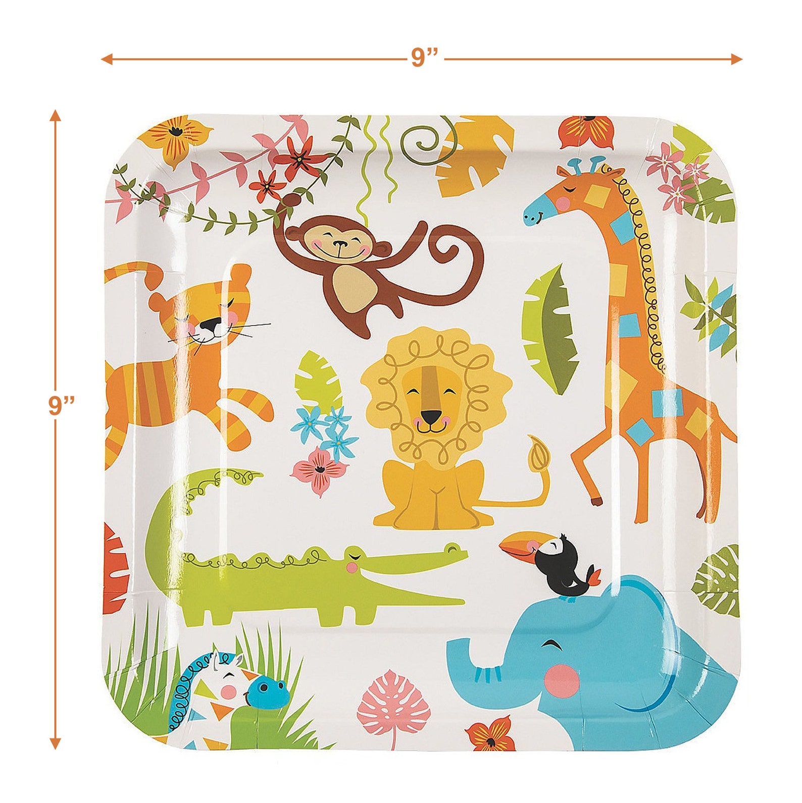 Jungle Baby Safari Paper Dinner Plates and Luncheon Napkins Etsy