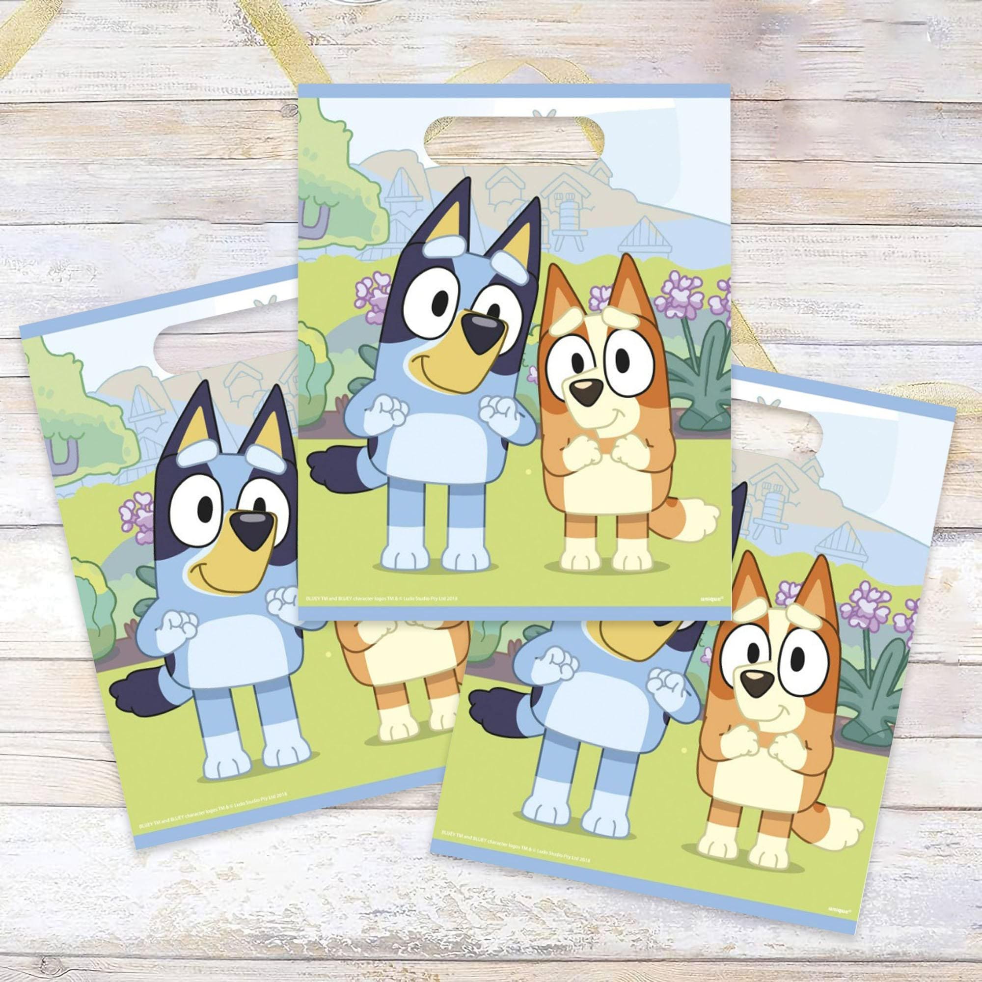 Bluey Plastic Loot Bags - 16 Pack