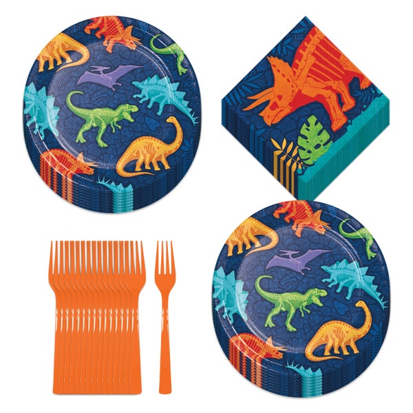 Dinosaur Napkins and Plates Etsy