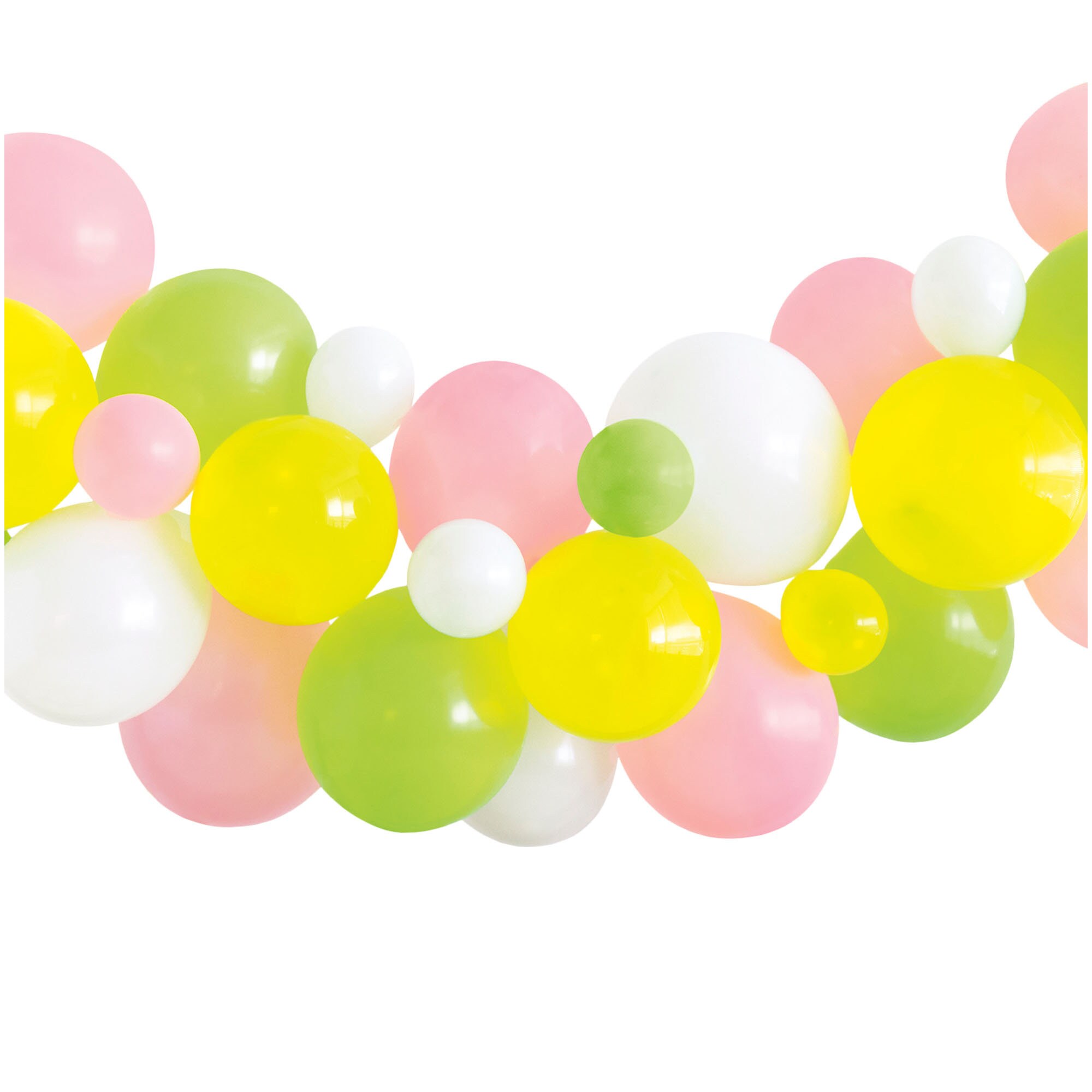 Spring Balloon Colours Assorted Spring Colors Latex Balloon Garland Kit in Pink, Yellow, and ...