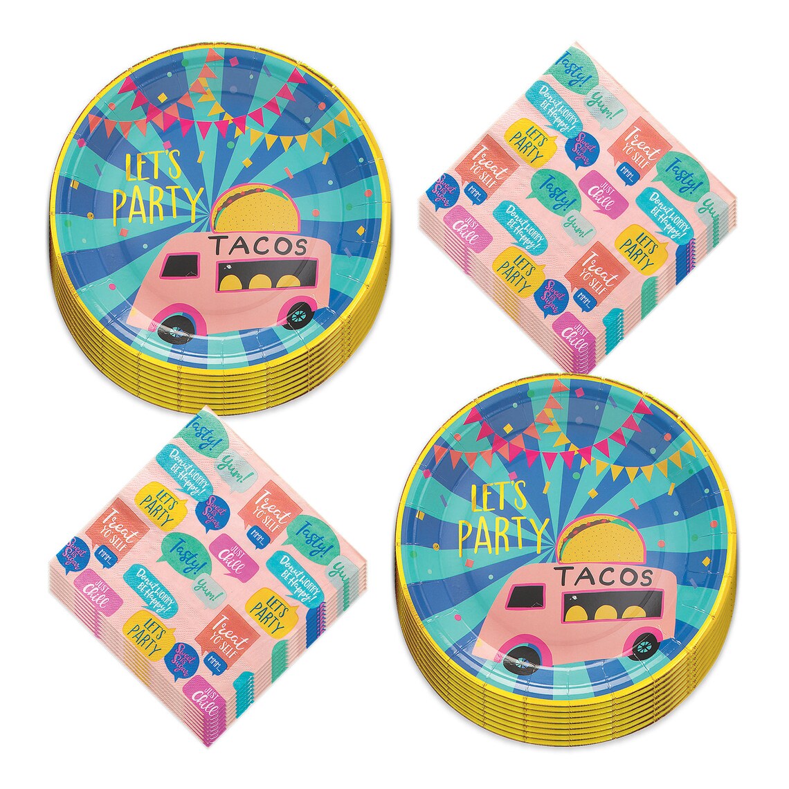 Food Truck Party Paper Dinner Plates and Lunch Napkins serves Etsy