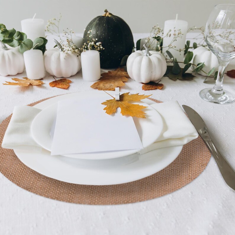 Burlap Round Placemats 12 Diameter Burlap Circle Etsy