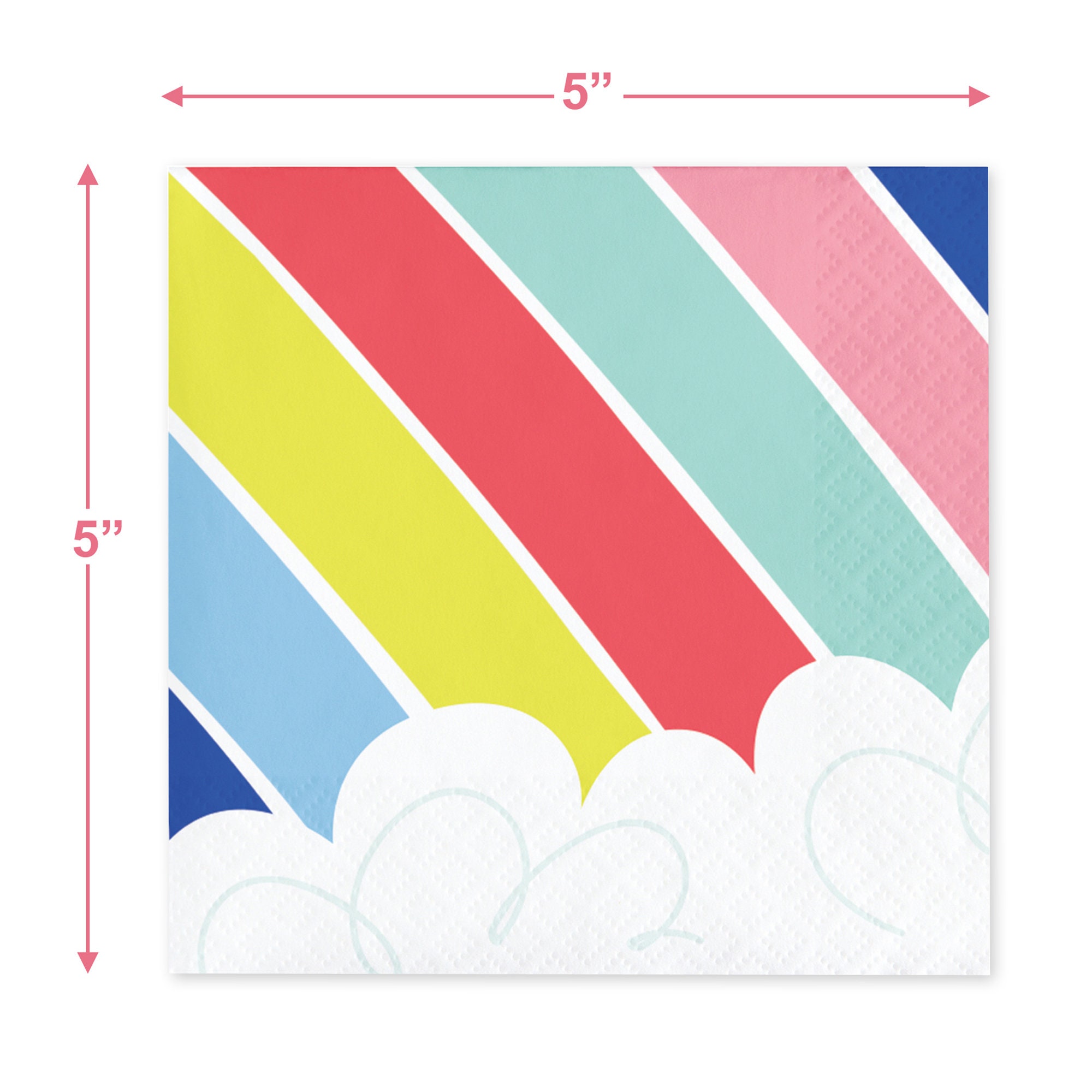 Rainbow Party Supplies Dessert Plates Napkins and Cups for Etsy