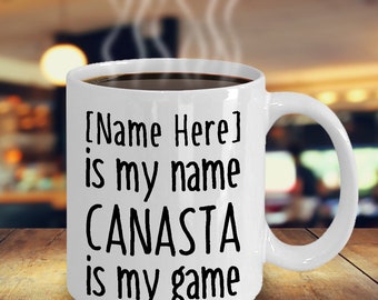 Canasta gifts, Personalized Canasta mug, Canasta card game, card game mug, Personalized coffee mug, Canasta sister mug, Canasta mug