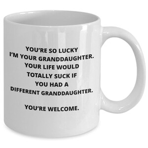 Funny Grandparent Mug – Gag Gift for Grandma or Grandpa – Sarcastic Coffee Cup – Gift from Grandkids – Hilarious Grandparent Present