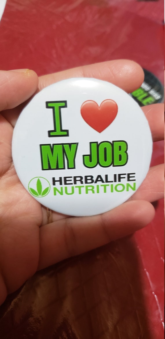 Herbalife I Love My Job Button Etsy