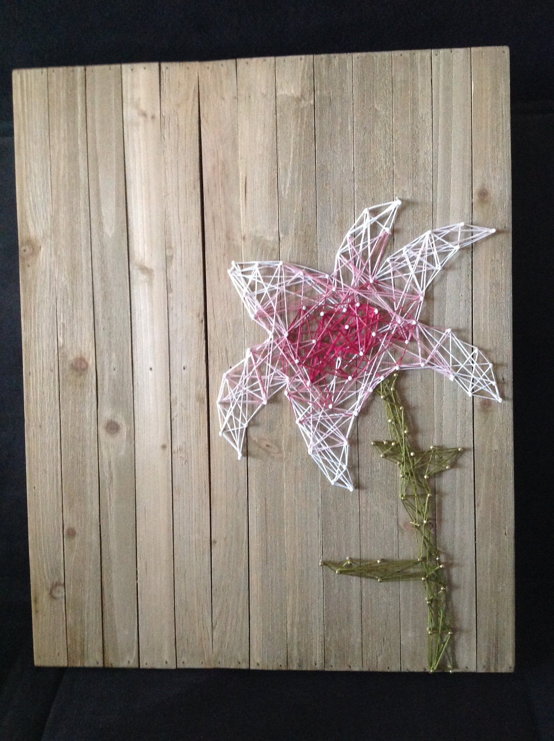 Flower String Art Etsy