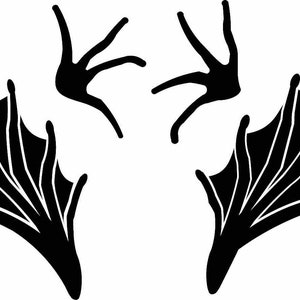 toad or frog  track decals