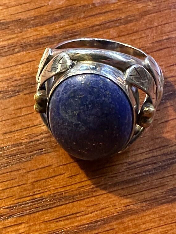 Sterling Lapis Ring - image 10