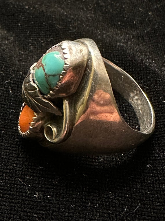 Native American Turquoise Ring - image 4