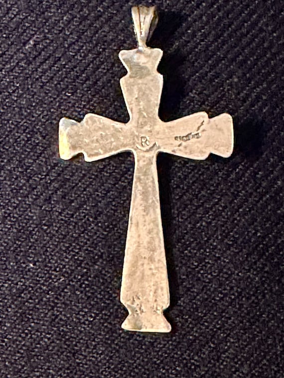 Sterling Silver/Turquoise Cross - image 6