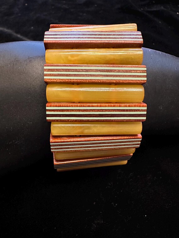Bakelite Stretch Bangle - image 2