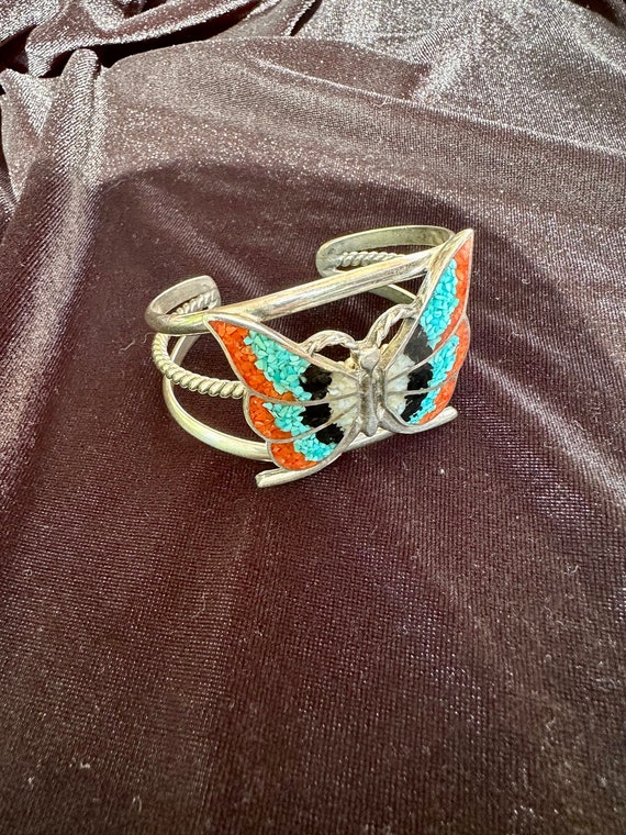 Native American Clamp Bracelet - image 8