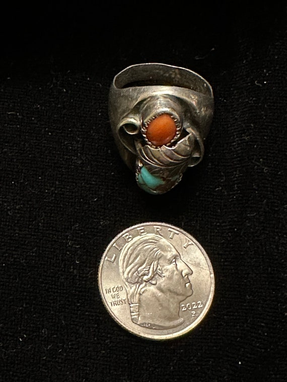 Native American Turquoise Ring - image 6