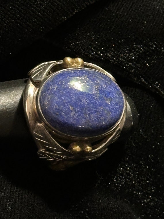Sterling Lapis Ring - image 8